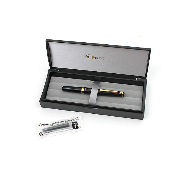 Pilot Elite E95S Fountain Pen - Black Body - 14k Gold - Medium Nib - - Fountain Pens - Bunbougu