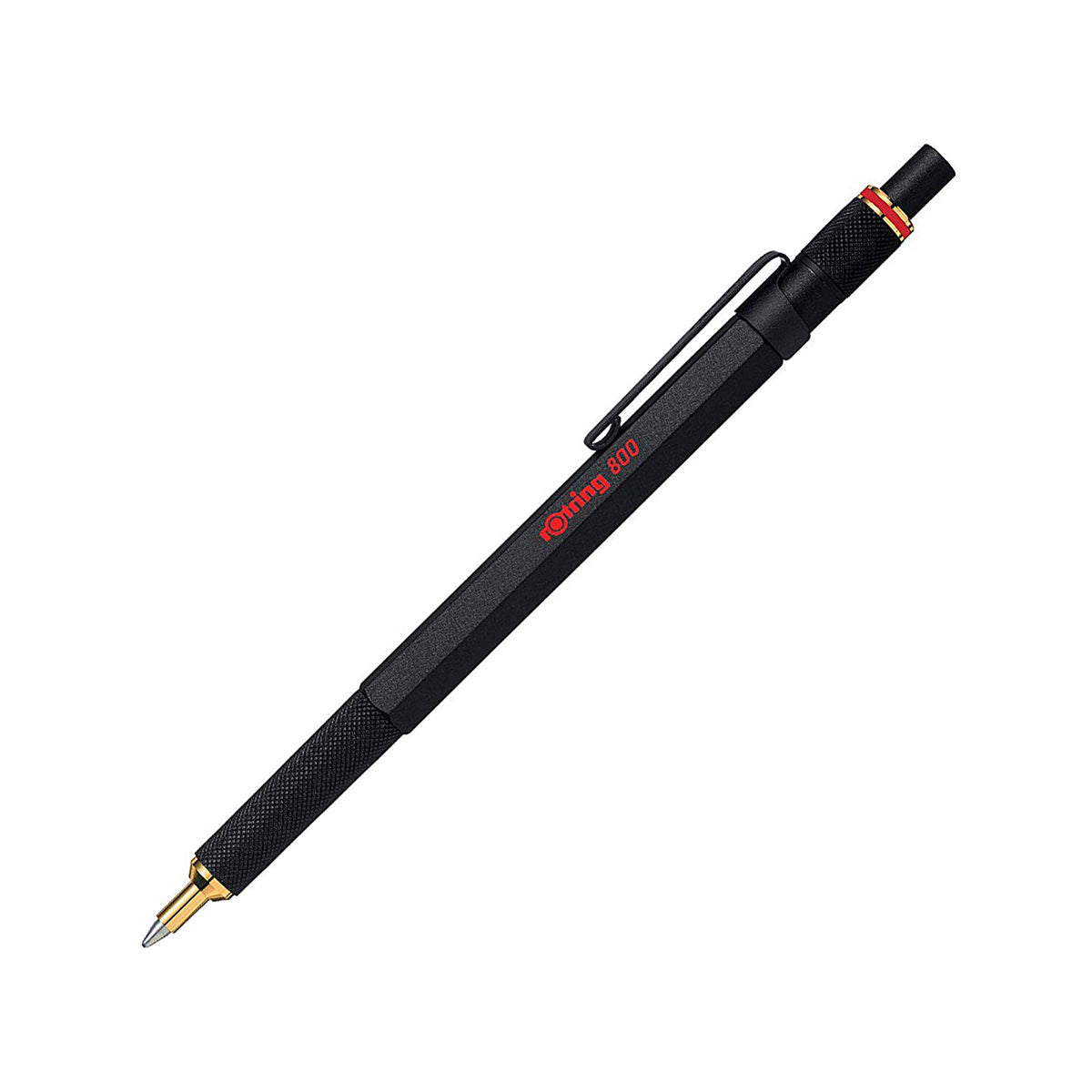 Rotring 800 Ballpoint Pen - Black Ink - Black Body - 1.0 mm - - Ballpoint Pens - Bunbougu