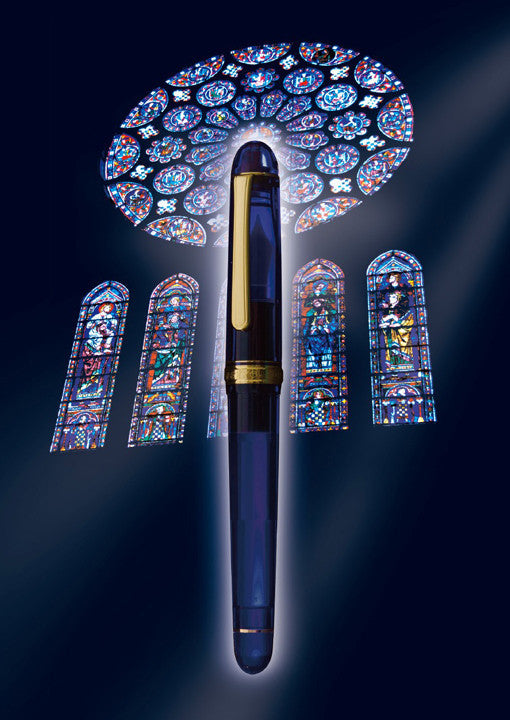 Platinum 3776 Century Fountain Pen - Chartres Blue - 14k Gold - - Fountain Pens - Bunbougu