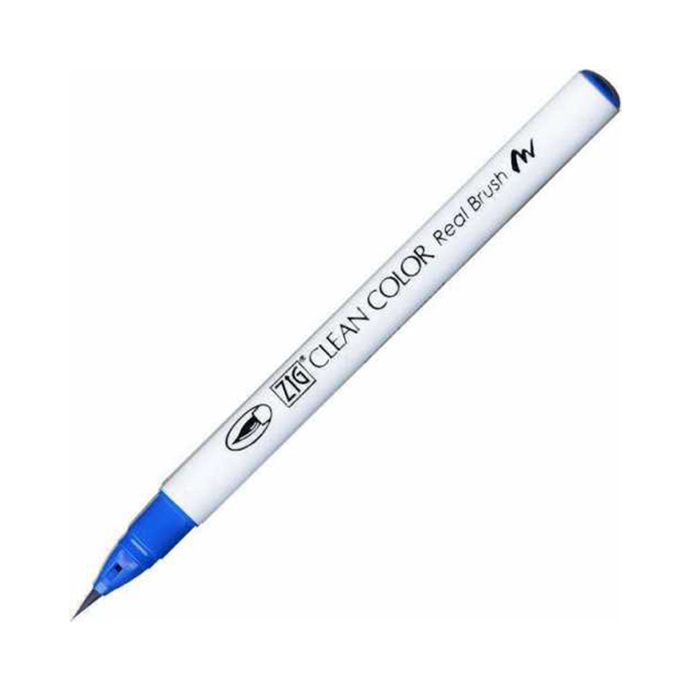 Kuretake Zig Clean Colour Real Watercolour Brush Pen - Blue Colour Range - - Brush Pens - Bunbougu