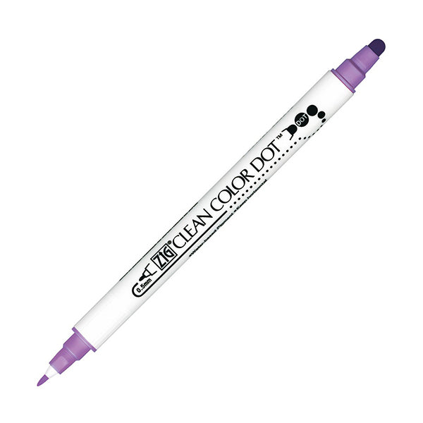 Kuretake Zig Clean Colour Dot Double-Sided Marker - Hyacinth - Markers - Bunbougu