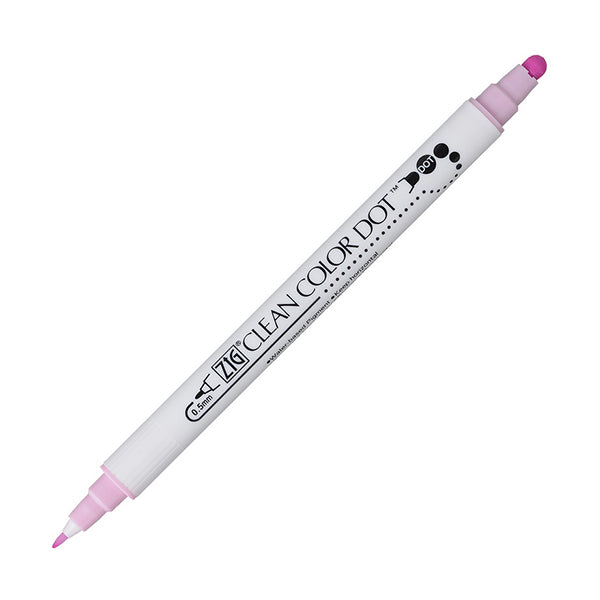 Kuretake Zig Clean Colour Dot Double-Sided Marker - Candy Pink - Markers - Bunbougu
